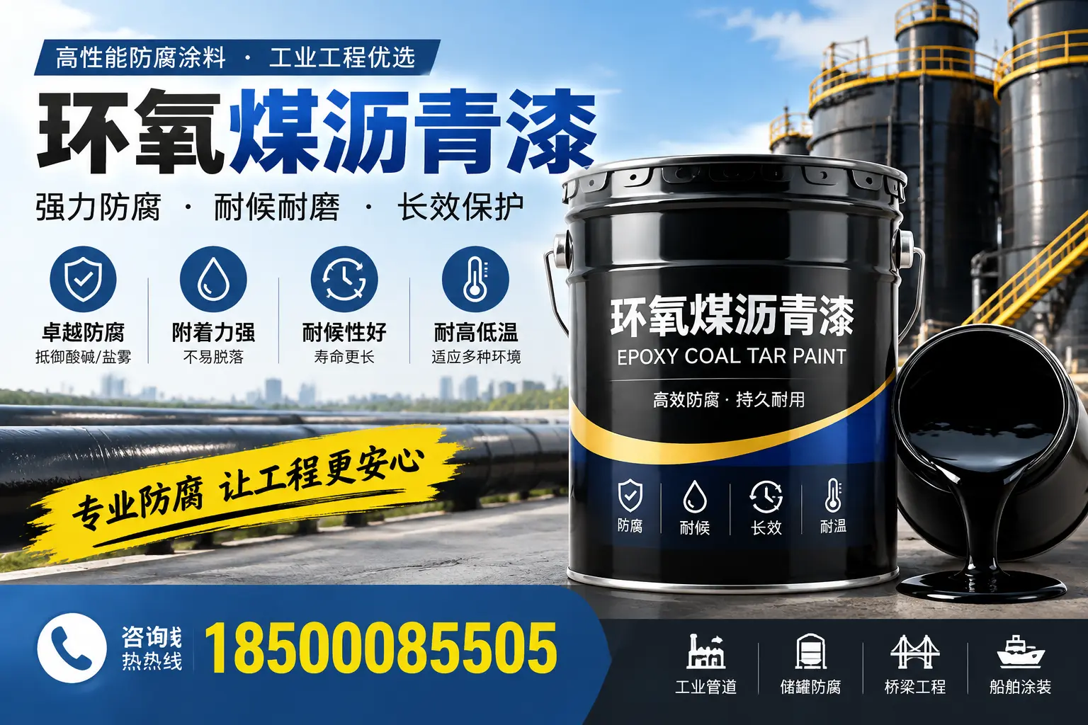 环氧煤沥青漆的施工方法与注意事项，确保在怒江顺利完成